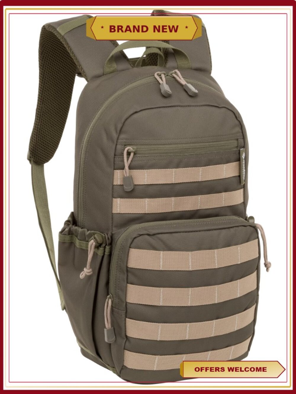Unisex Hiking Backpack 17L Polyester Hydration Compatible